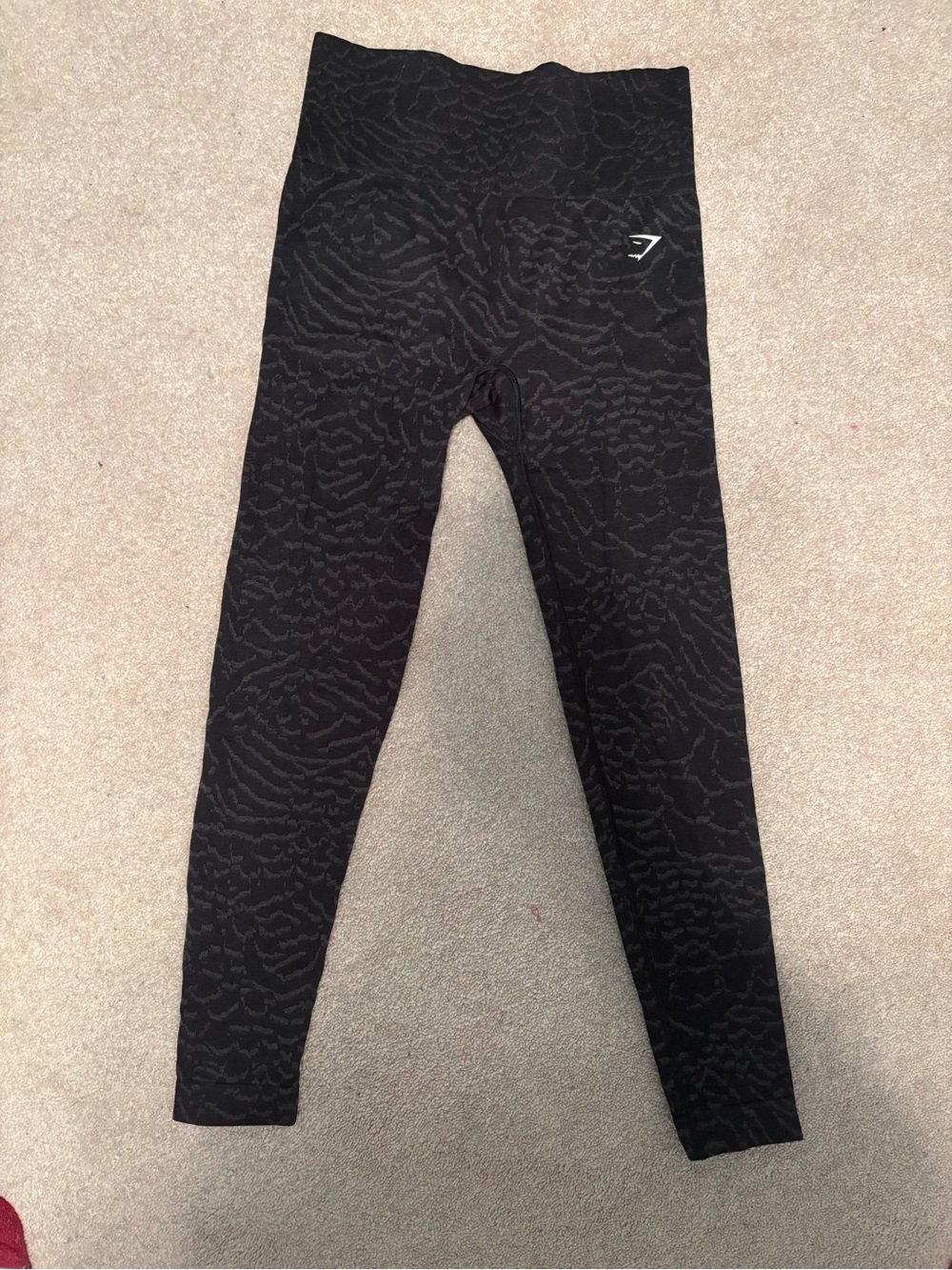 Gymshark Black Textured High-Waist Leggings